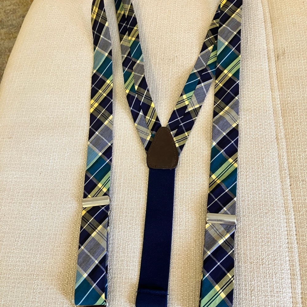 Plaid suspenders